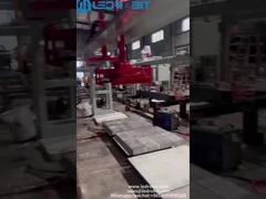 Machine robotisée à double bras pour dalles, briques, chargement et déchargement automatiques par aspiration et pince